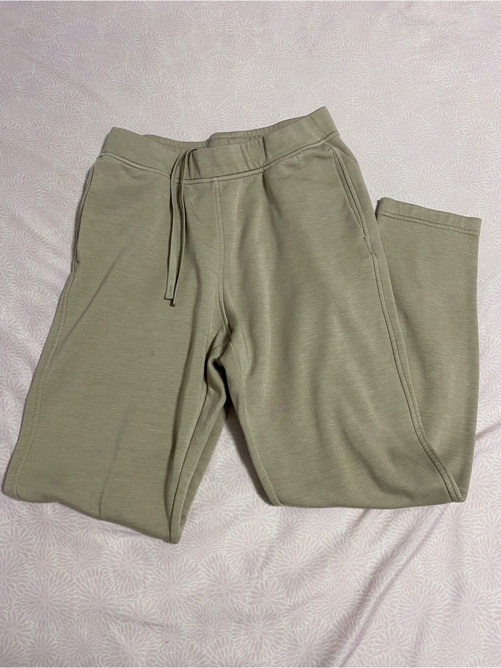 Uniqlo Sage Green Drawstring Track Pants